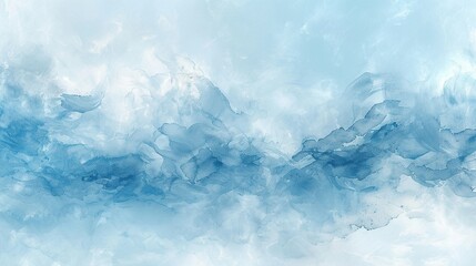Abstract blue watercolor background with light and dark blue.