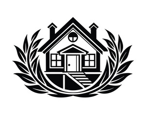 Home logo Vector illustration