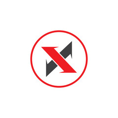 X logo vector icon illustration
