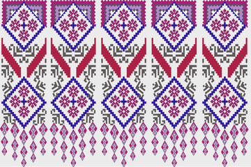 Modern pattern  beautiful floral  seamless  geometric pattern  illustration  vector  curtain  wallpaperseamless pattern