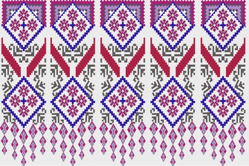 Modern pattern  beautiful floral  seamless  geometric pattern  illustration  vector  curtain  wallpaperseamless pattern