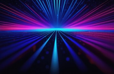 Obraz premium Abstract neon background. Neon beams place for text 
