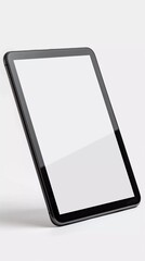 blank tablet isolated in white color