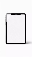 blank tablet isolated in white color