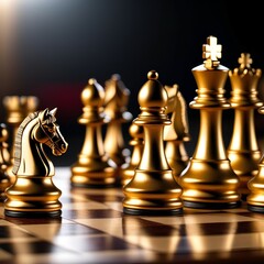 The Chess king's pieces are based on chess concepts such as competition, leadership challenge, business team, teamwork, volunteer, victory, strategic leadership plan, risk management, or team player - obrazy, fototapety, plakaty