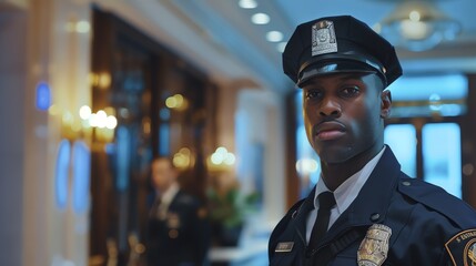 Customer AssistanceDepict a security guard assisting customers or employees with directions, information, or escort services, fostering a sense of safety and trust within the establishment