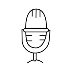 Microphone. Vector illustration in doodle style.