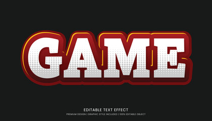 game text effect template editable design for business logo and brand