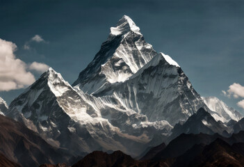 Ama Panoramic range Himalayan great area Dablam Nepal view Mount middle Everest - obrazy, fototapety, plakaty