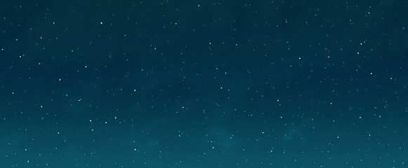 Galaxy space background. Green cosmos starry night backdrop. Sky with glowing stars. Nebula universe sparkle light shiny sky. New Year, Christmas, Celebration, Marketing advertising background.