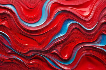 Red, blue and purple impasto abstract acryl background. Gradient colors oil painting
