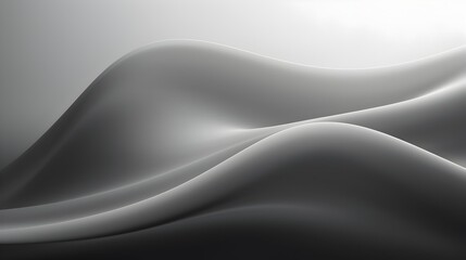  Engage with the sleekness of an abstract smooth swooshing gray wave, evoking a feeling of motion and flow, presented in breathtaking HD quality 
 - obrazy, fototapety, plakaty