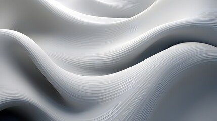  Immerse yourself in the beauty of an abstract smooth swooshing gray wave, conveying a feeling of motion and momentum, captured with the clarity and detail of HD imagery  - obrazy, fototapety, plakaty