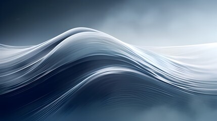  Experience the dynamic energy of an abstract smooth swooshing gray wave, exuding a sense of motion and velocity, portrayed with stunning clarity in HD imagery 
 - obrazy, fototapety, plakaty