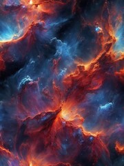 An ethereal ultra-detailed nebula abstract wallpaper, perfect for celestial dreamers - obrazy, fototapety, plakaty