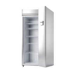 3d rendering big fridge on Isolated transparent background png. generated with AI