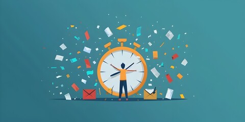Time Management Infographic Illustrates How to Avoid Top Productivity Pitfalls and Maximize Daily Efficiency