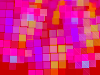 Colorful Square Mosaic: Creative Background for Advertising and Designs