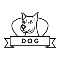 Fototapeta premium Dog logo vector (6)