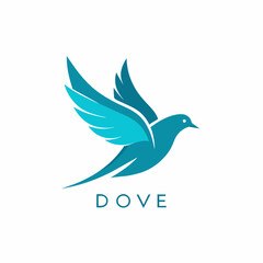 Fototapeta na wymiar Dove Bird Logo vector (14)