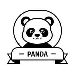 Panda logo vector art illustration (9)