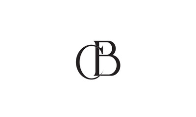  CB, BC, C, B Abstract Letters Logo Monogram