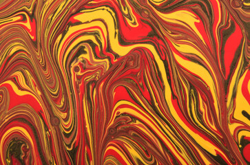 
art background in red and yellow colors