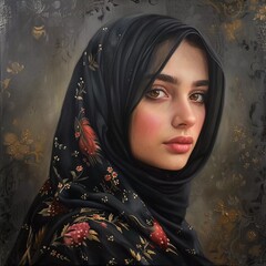 beautiuful lady in hijab