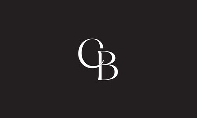  CB, BC, C, B Abstract Letters Logo Monogram