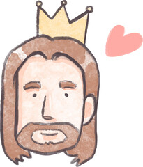face Jesus heart png 