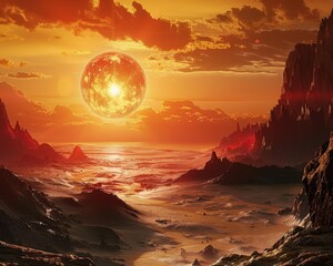 Astronomers discovering a new planet with unique characteristics, soft shadowns, no contrast, clean sharp,clean sharp focus