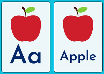 Alphabet letter A Make Learning an Exciting Adventure: Discover our Attractive and Colorful Designs for Teaching Letters to Children, vector illustration