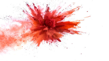Abstract powder splatted background, Colorful powder explosion on white background , Colored cloud ,Colorful dust explode ,Colorful paint splashes and powder explosion on white background