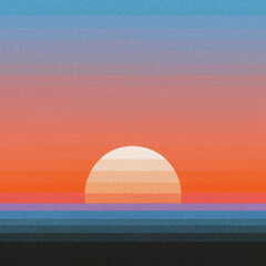 Obraz premium Grainy gradient abstract background, Retro soft texture 
