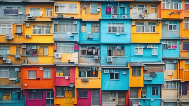 Overcrowded unsanitary living conditions emphasize urgent need for improved housing conditions. Concept Housing crisis, Overcrowding, Sanitation issues, Urgent need, Improved living conditions