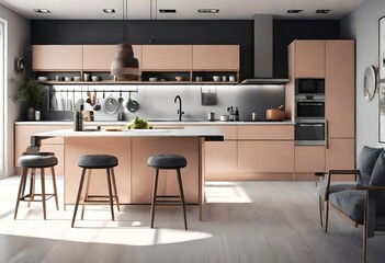 modern kitchen interior