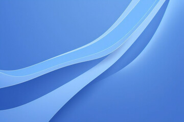 Fototapeta premium Fondo azul abstracto, diseño de curva azul de forma suave por color azul con líneas borrosas