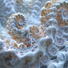 Fotobehang Abstract illustration of a fractal pattern © AnGi