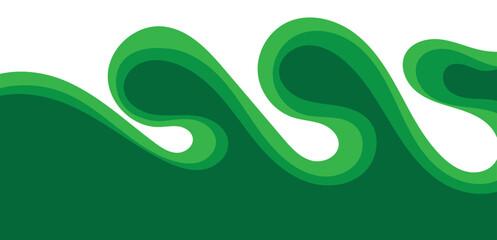 curved border header and footer. EPS 10.