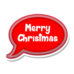 Merry Christmas Messages Sticker Design lettering sticker typographic message chat badge