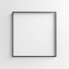 A black square frame on a white background.