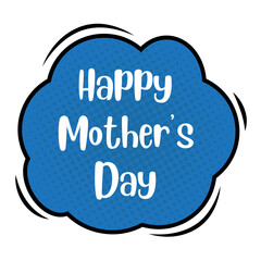 Happy Mother's Day Messages Sticker Design lettering sticker typographic message chat badge