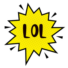 LOL Messages Sticker Design lettering sticker typographic message chat badge