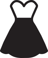 choice of bridesmaid dress icon, pictogram - obrazy, fototapety, plakaty