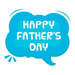 Happy Father's Day Messages Sticker Design lettering sticker typographic message chat badge
