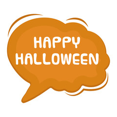 Happy Halloween Messages Sticker Design lettering sticker typographic message chat badge