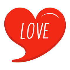 Love Messages Sticker Design lettering sticker typographic message chat badge