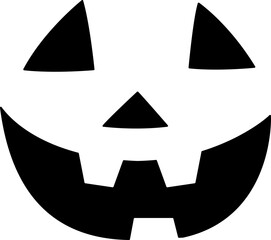 jack o lantern face silhouette icon.
Pumpkin face silhouette icon for Halloween isolated.
Jack o lantern smile silhouette vector symbol icon design.
