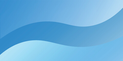 Modern blue gradient background with waves.eps10