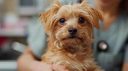 Pet Care Health Check: Photos of a pet health check-up at the veterinarian